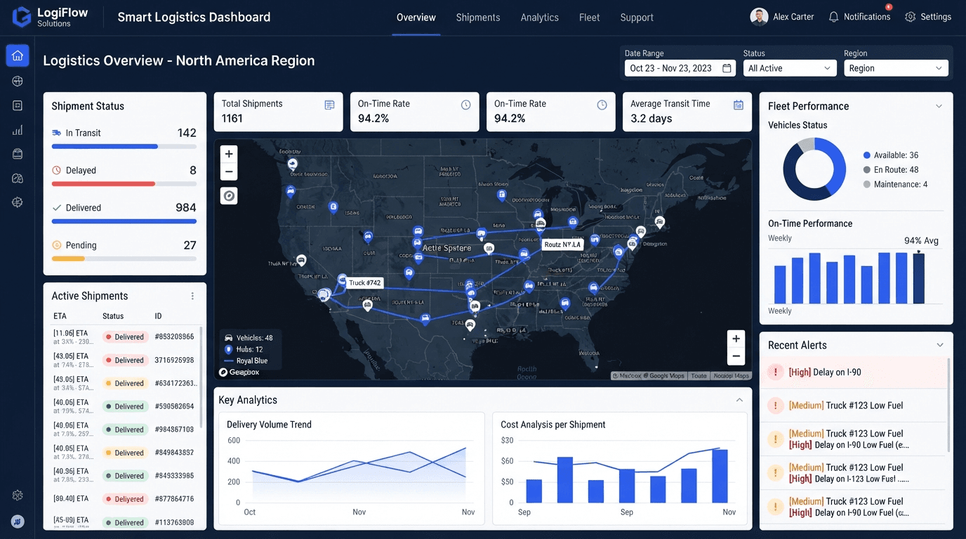 Smart Logistics Dashboard